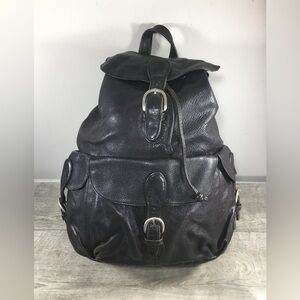 London Fog | Bags | London Fog Black Leather Backpack With  display picture 1